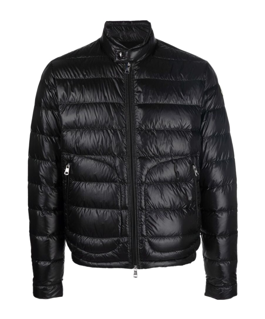 Shop Moncler Acorus Quilted Down Jacket In Black