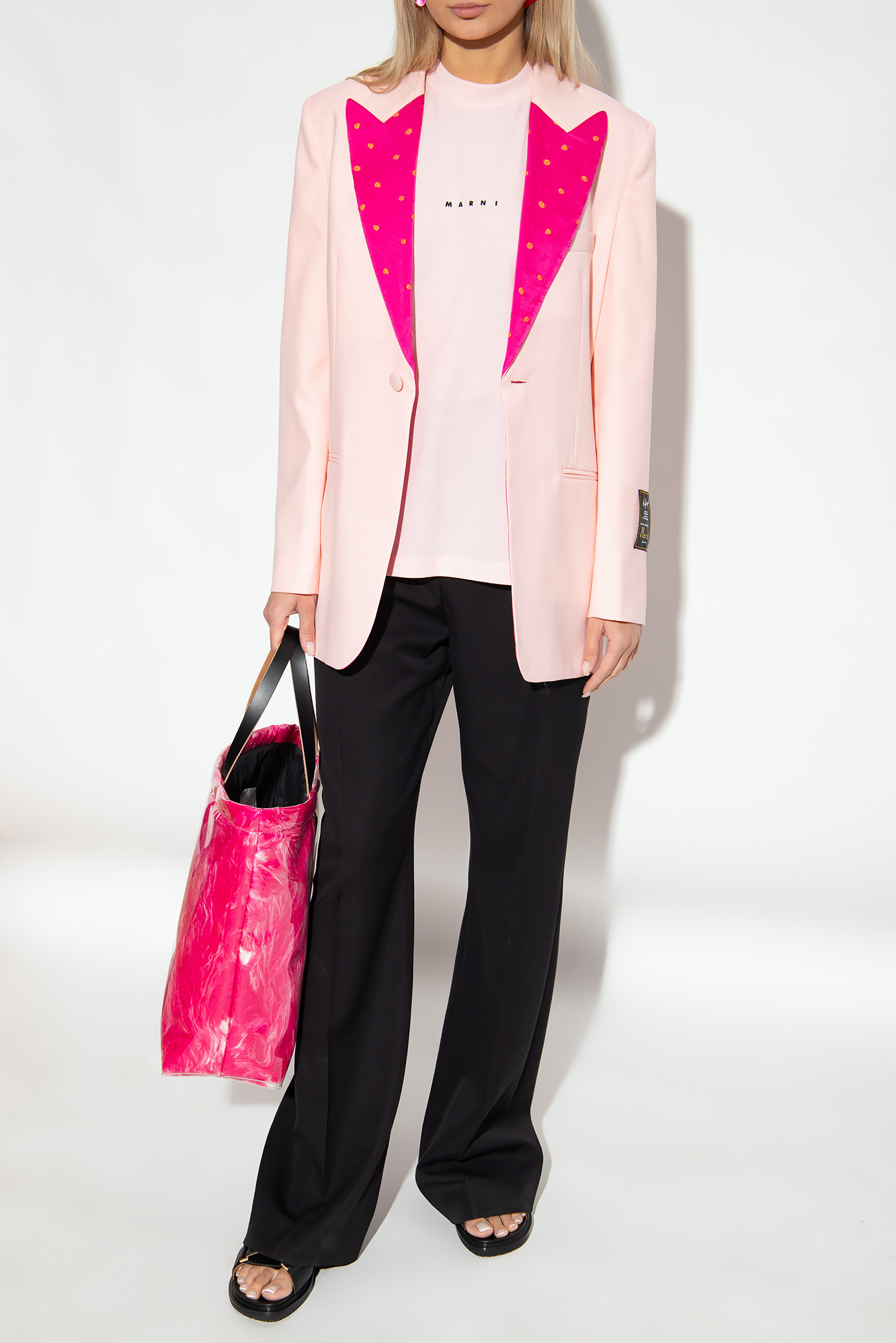 Marni Women's Light Wool Blazer In Pink