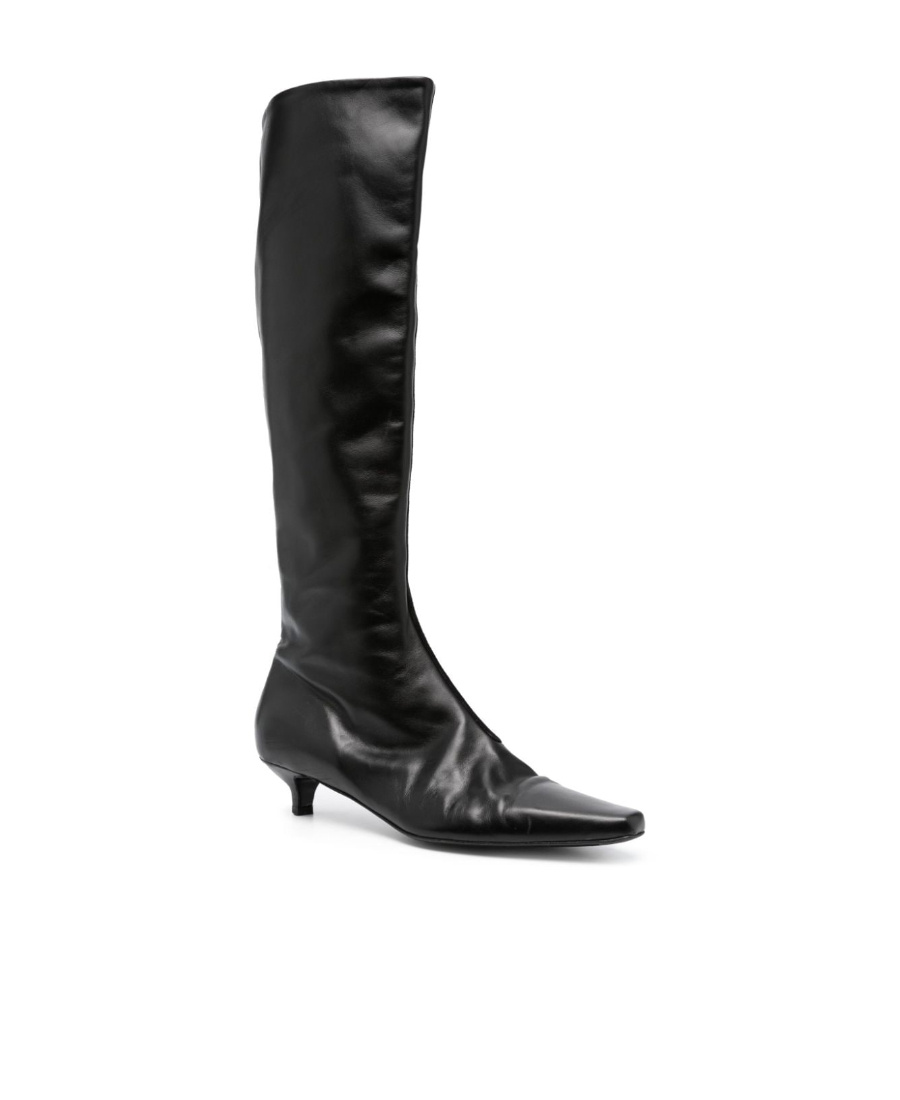Totême 40 High Boots In Nappa Leather In Black