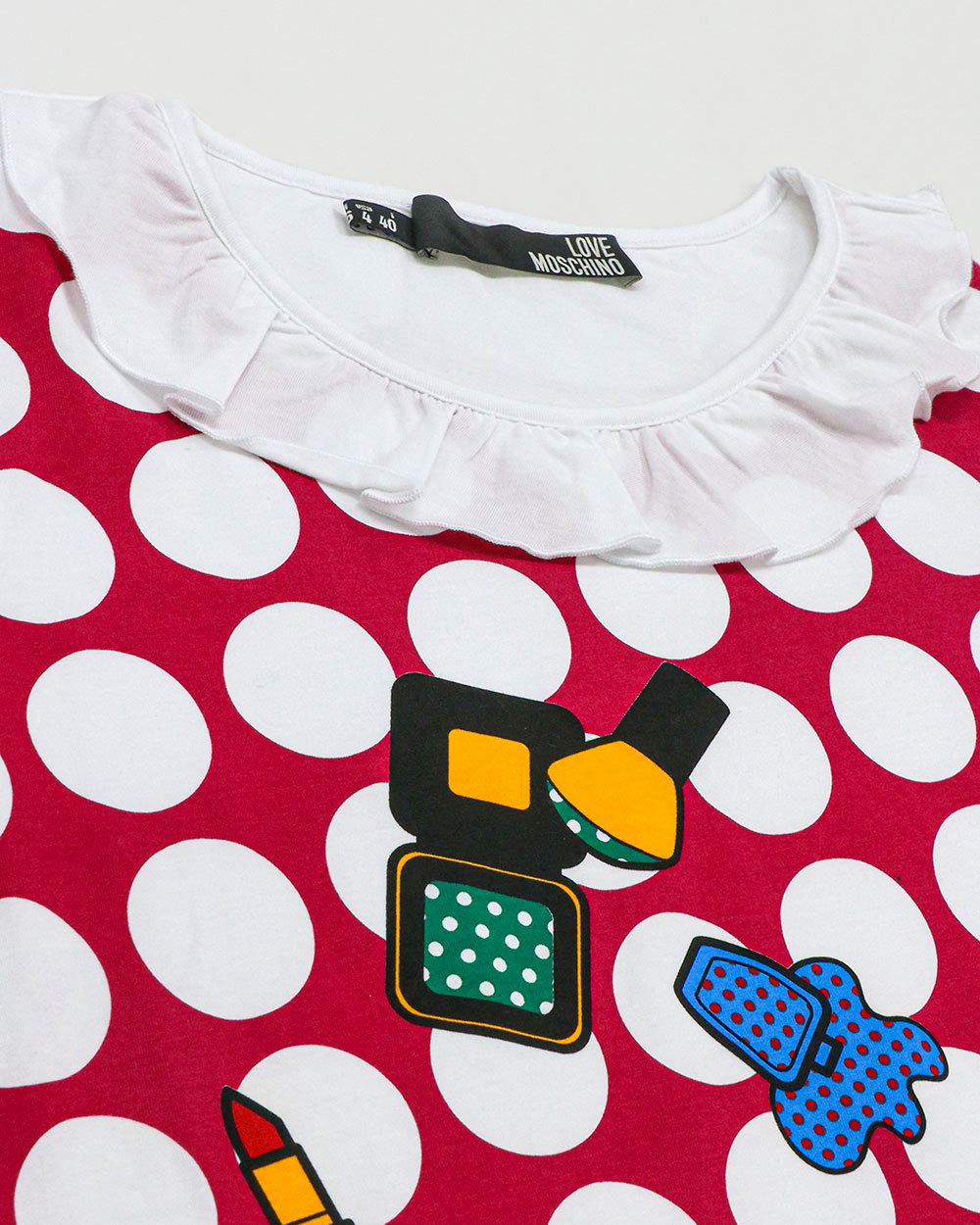 Moschino Pattern Printed T-shirt In White