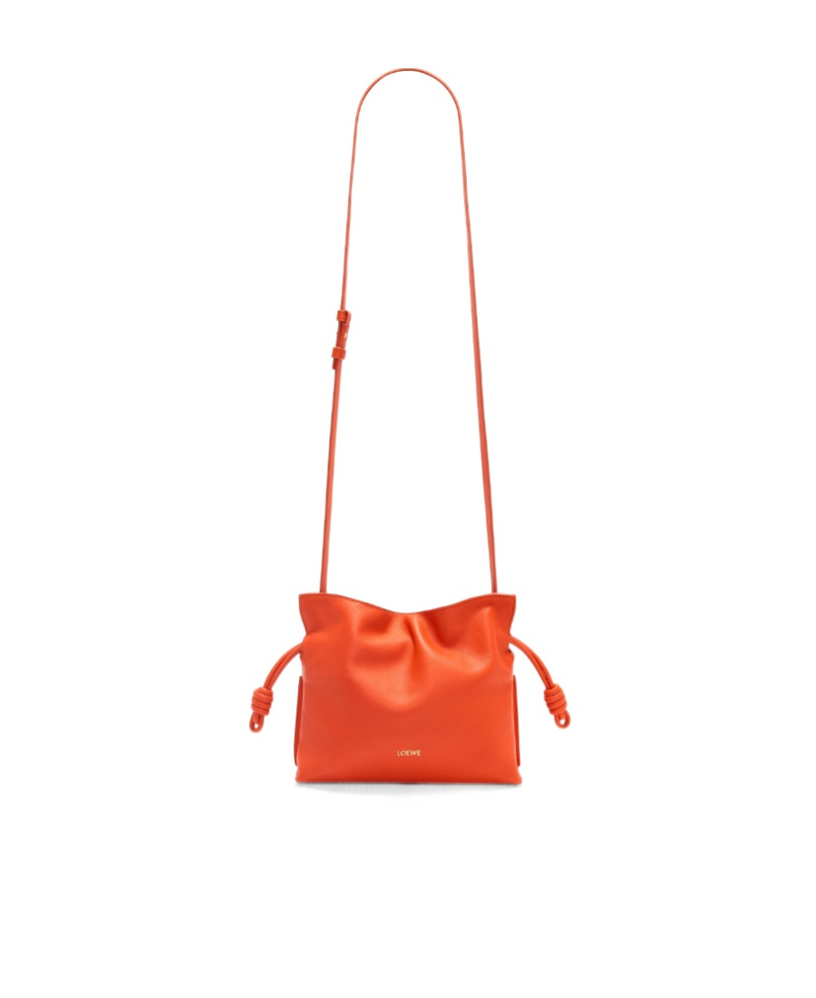 Loewe Flamenco Mini Leather Bag In Orange