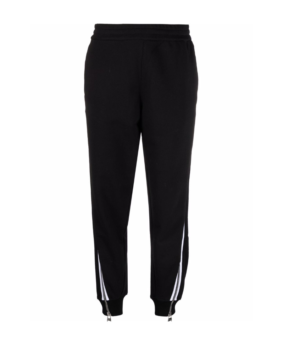 Alexander Mcqueen Stripe-detail Track Pants In Black
