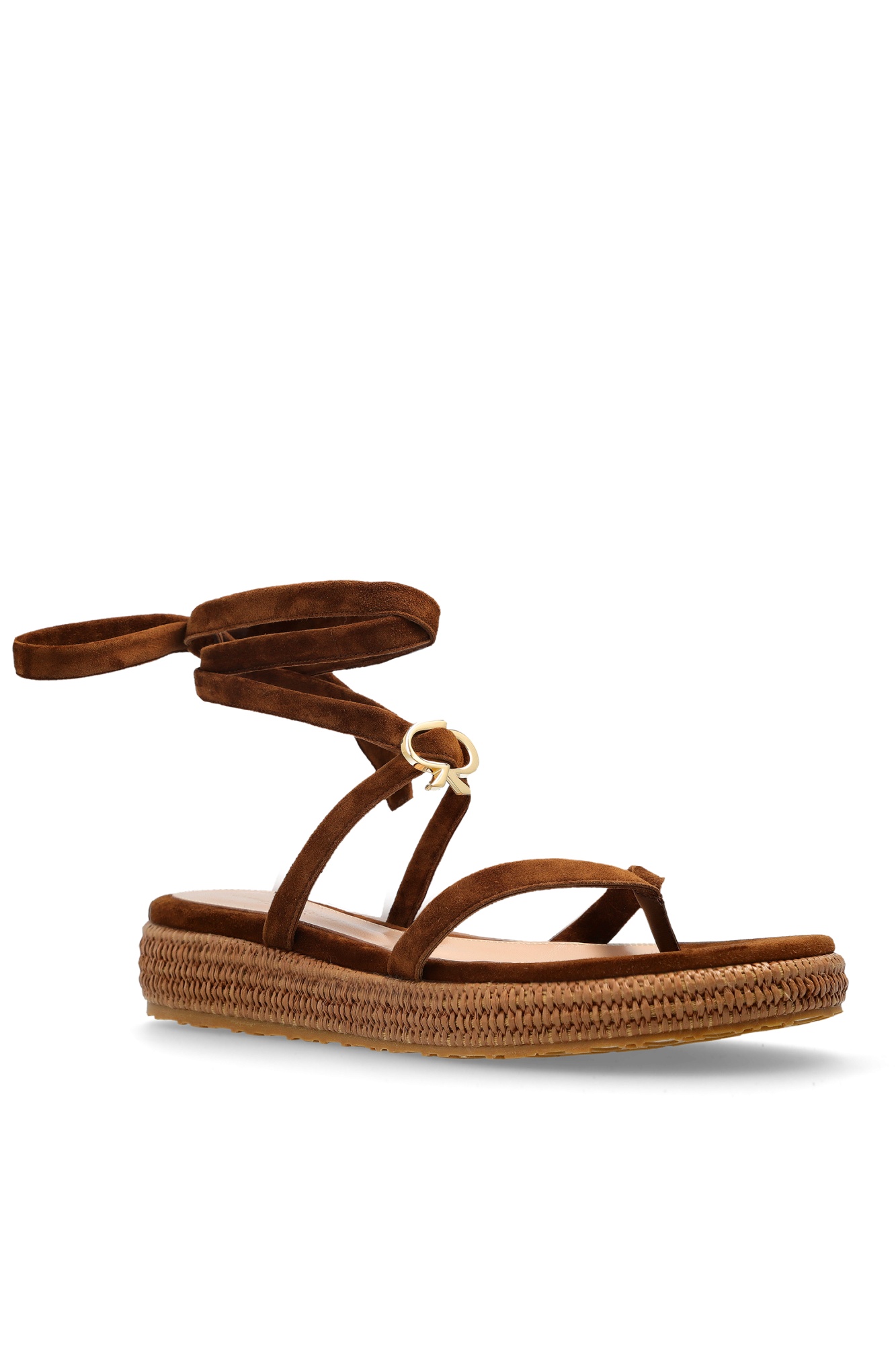 Gianvito Rossi Platform Thong Sandals In Multi