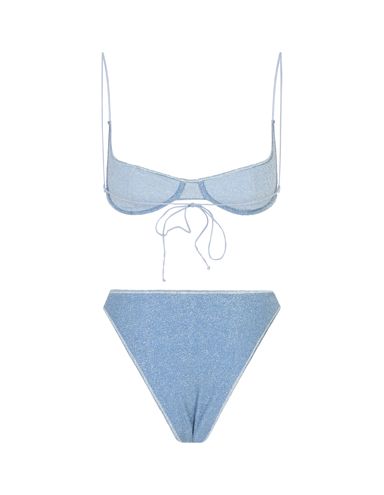Oseree Two-piece Bikini Swimsuit In Blue