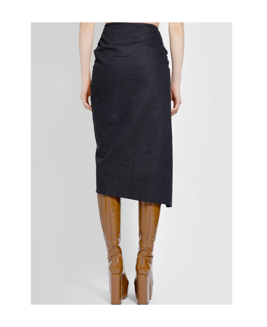 Dries Van Noten High-waisted Split Skirt In Multicolor