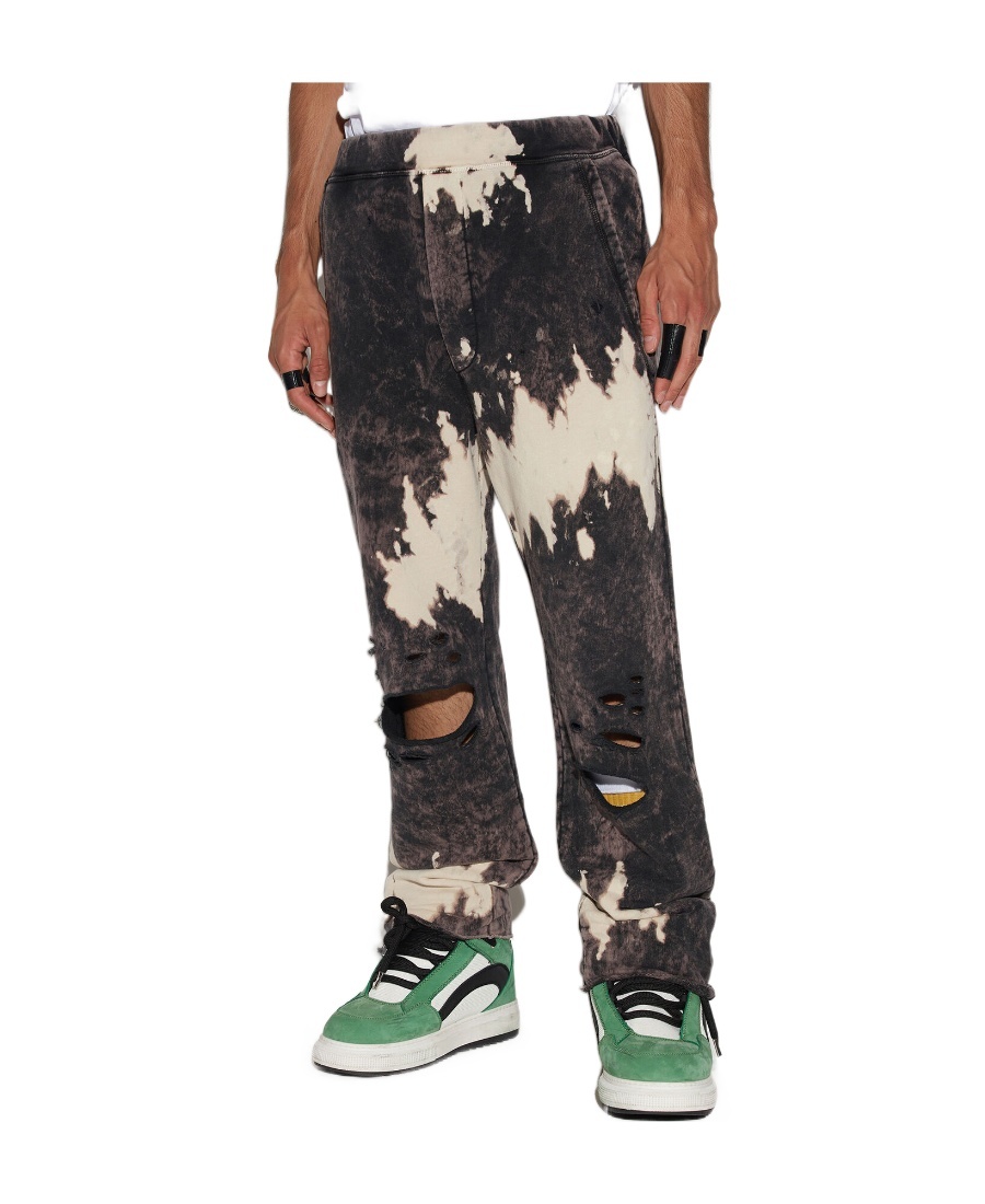 Dsquared2 Distressed-effect Logo Track Pants In Black