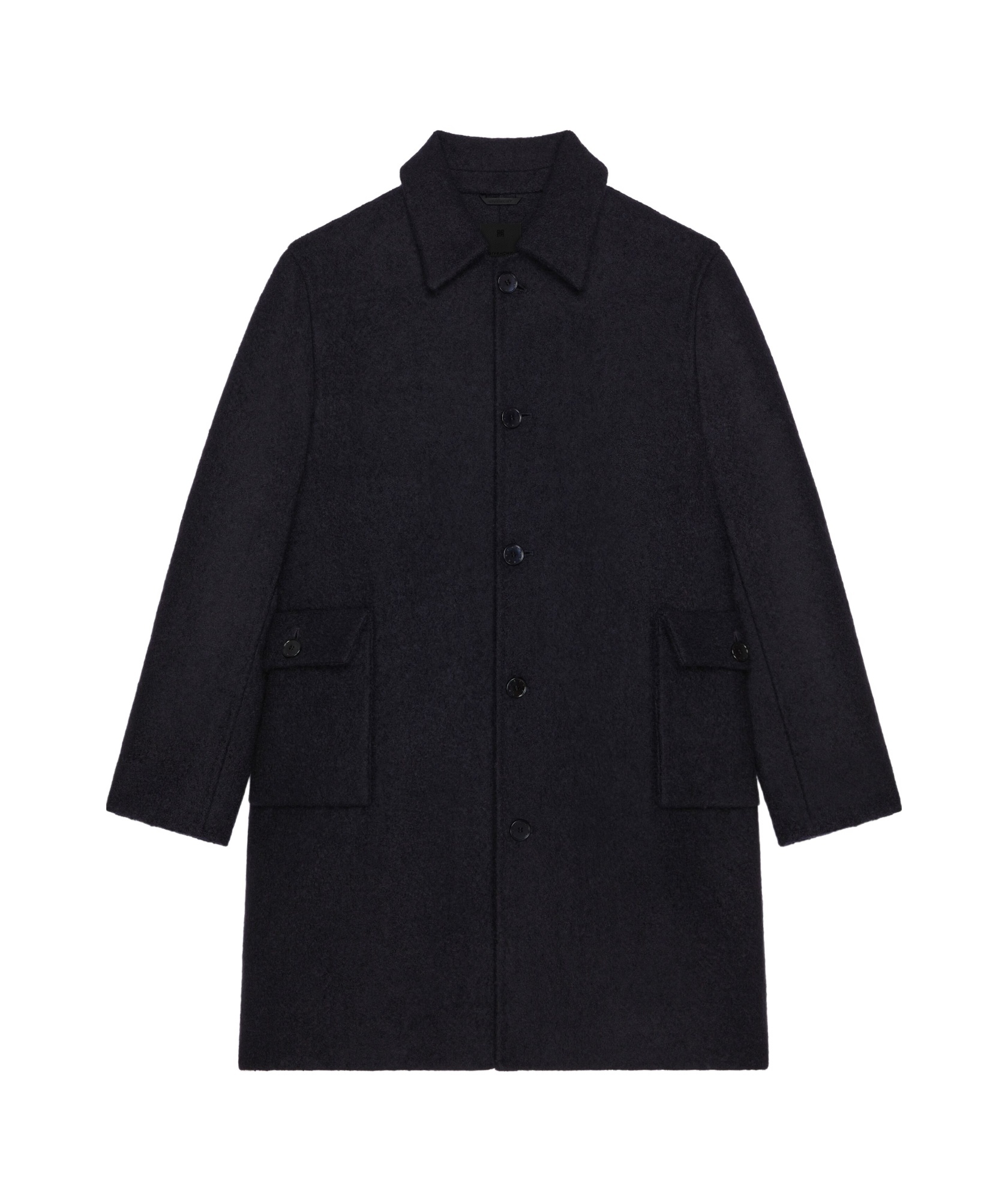 Givenchy Single-breasted Coat In Blue