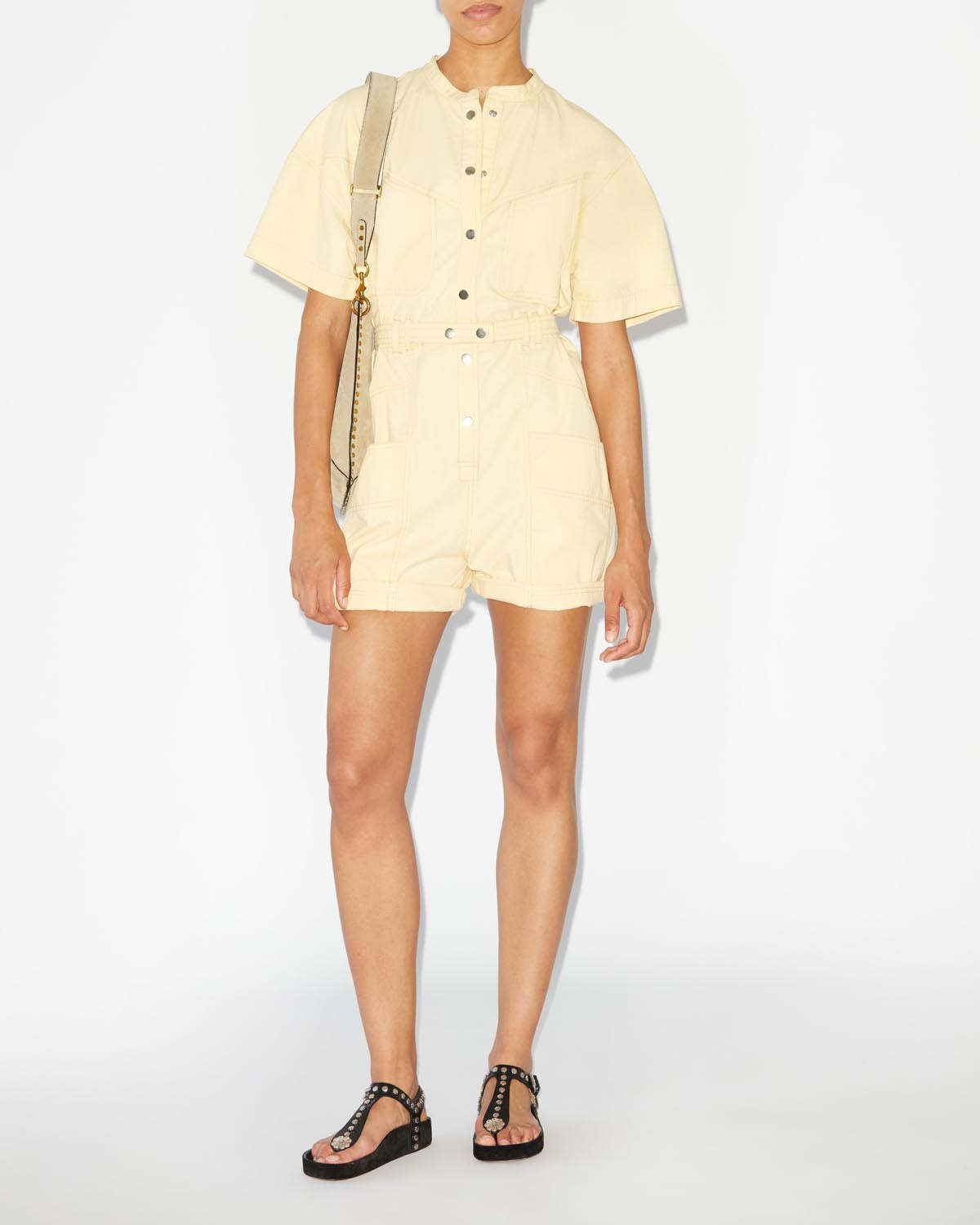 Shop Isabel Marant Étoile Kiara Overall In Nude