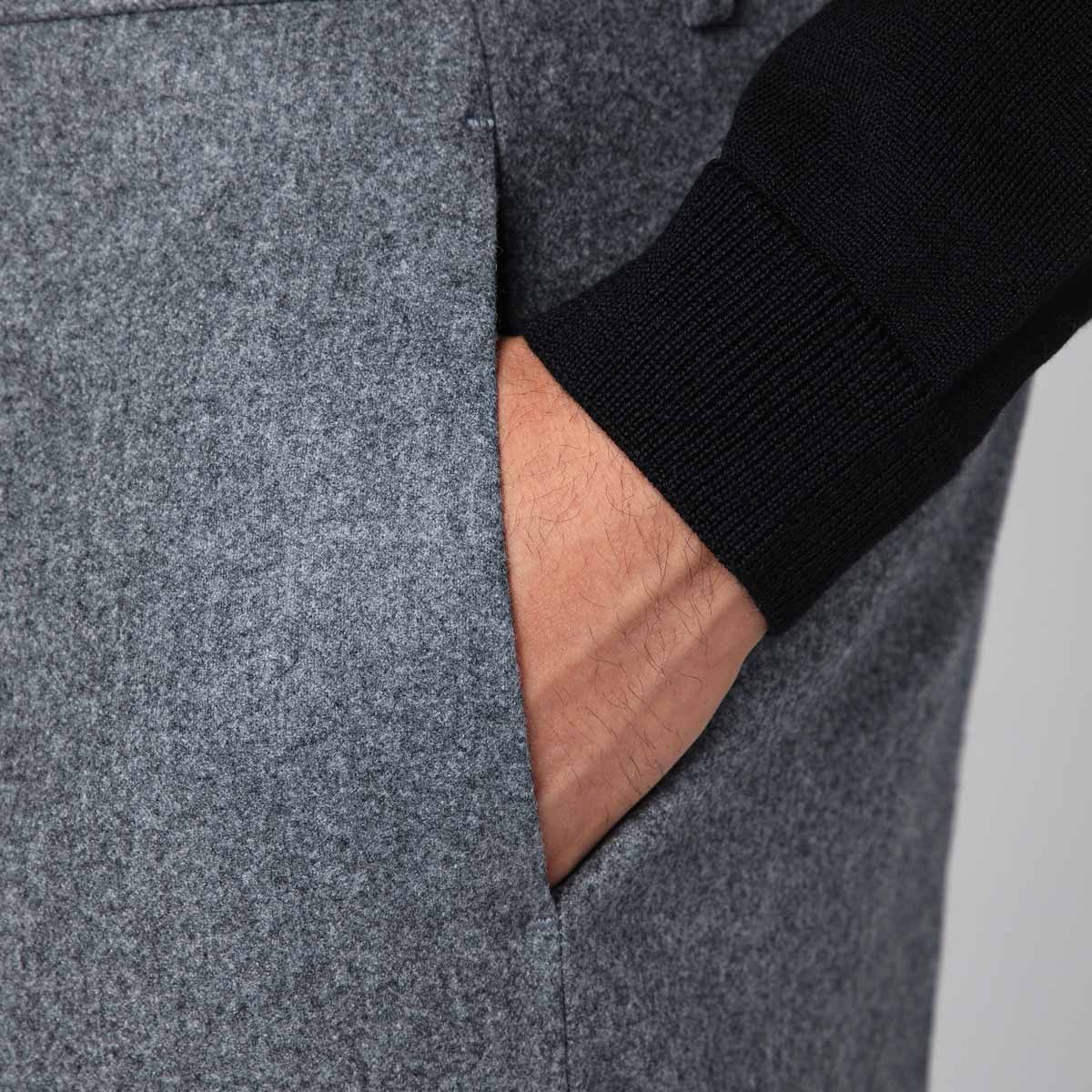 Tagliatore Wool Trousers In Gray