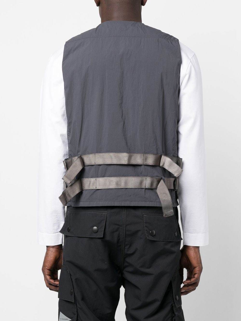 Ten C Flap-pocket Gilet In Gray