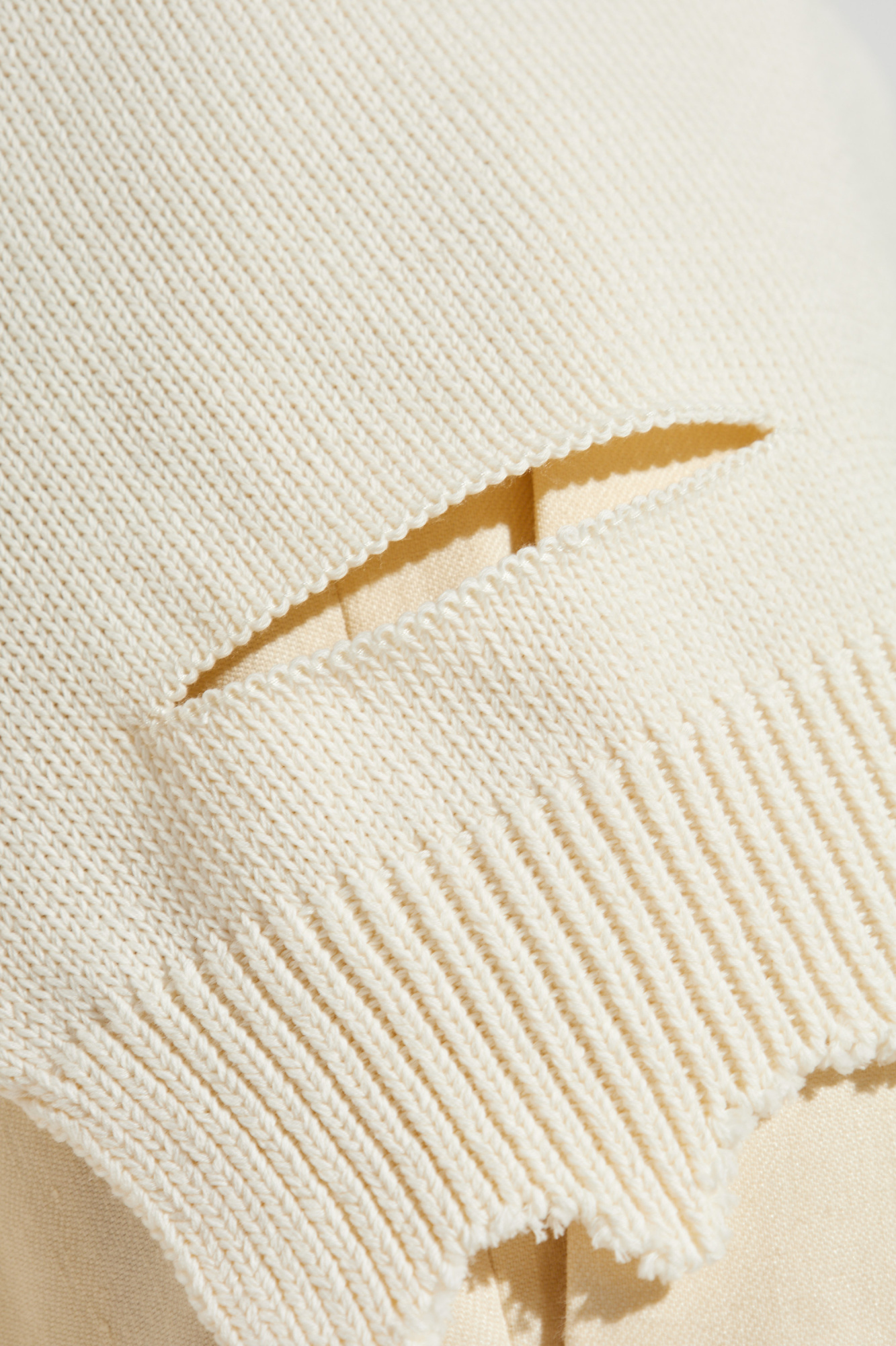 Helmut Lang Pullover Aus Einer Baumwollmischung In Distressed-optik In Metallic