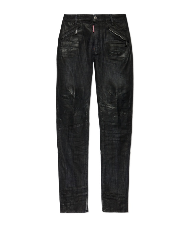 Dsquared2 Tidy Biker Jeans In Black
