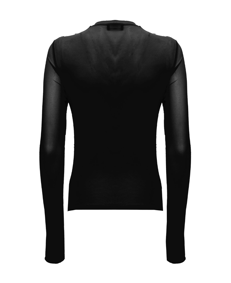 Blumarine Round-necked T-shirt In Black