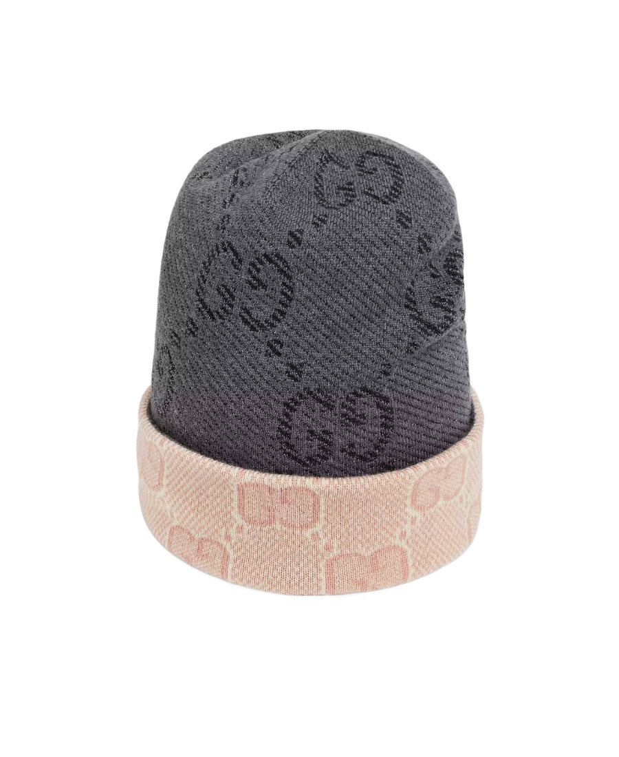Gucci Gg Wool Beanie In Black