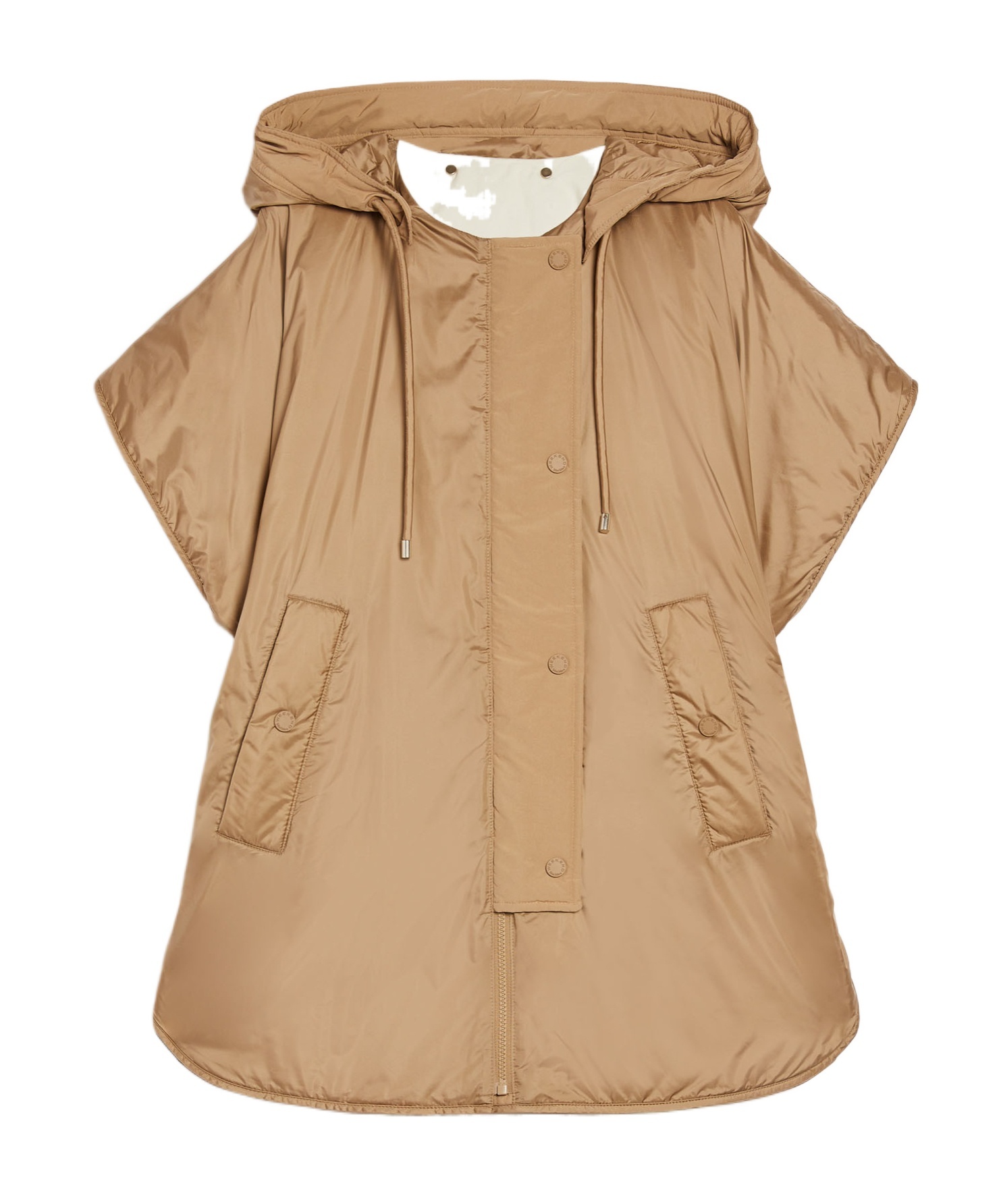 Weekend Max Mara Double-sided Hooded Cotton Vest In Nude