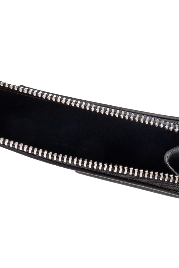 Loewe Embossed-logo Zip-around Wallet In Black