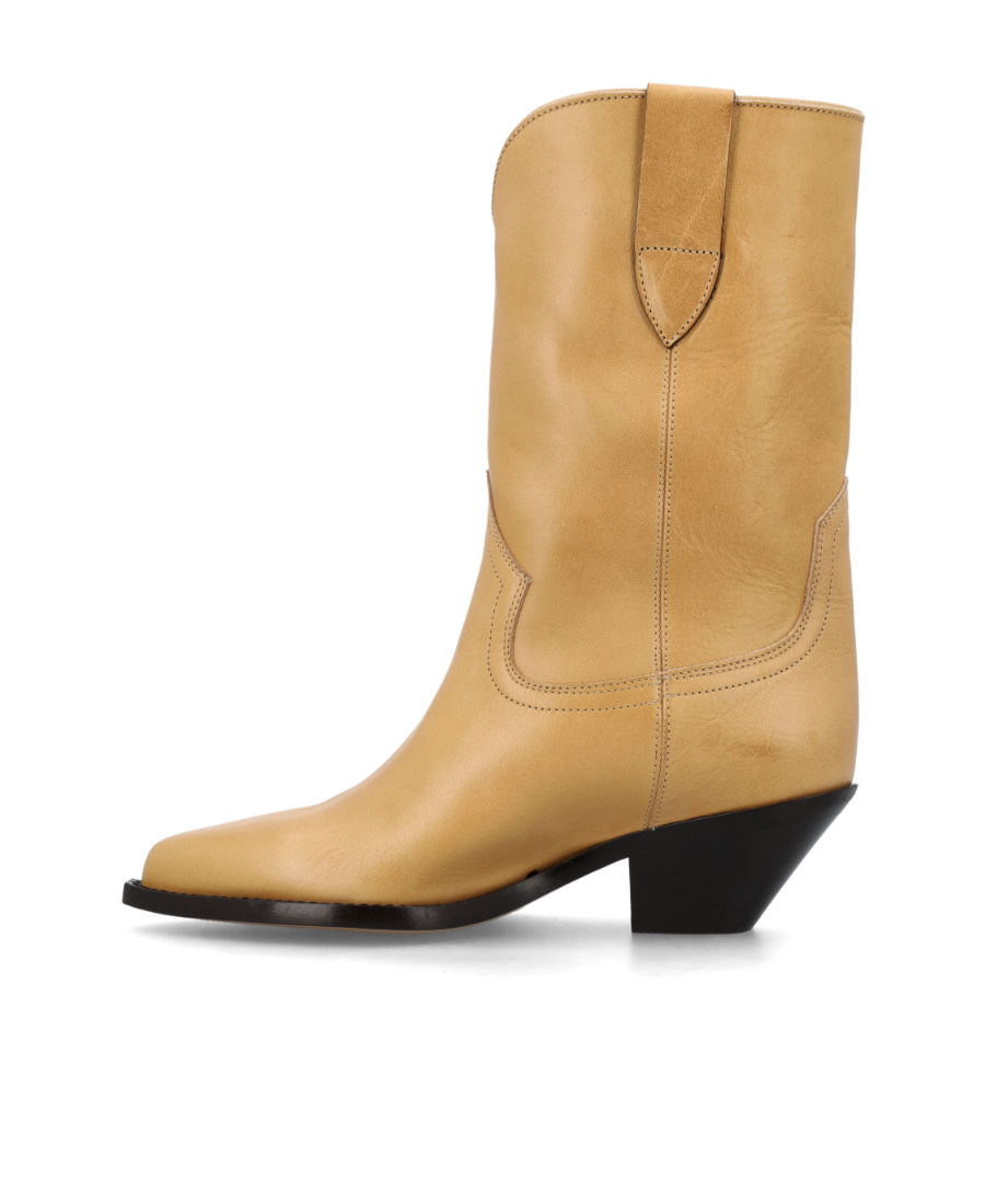 Isabel Marant Dahope Suede Cowboy Boots In Nude