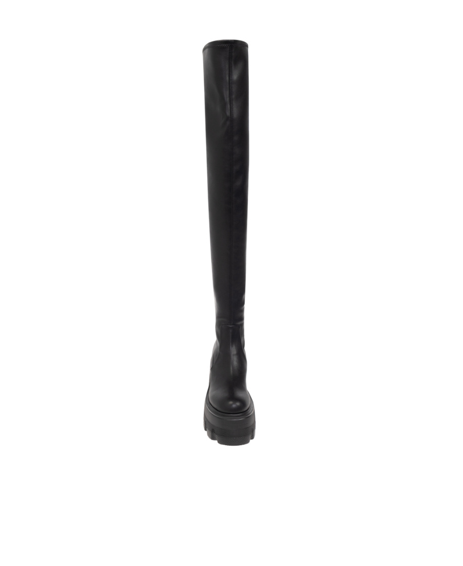 Casadei Thigh-high Platform Boots In Black
