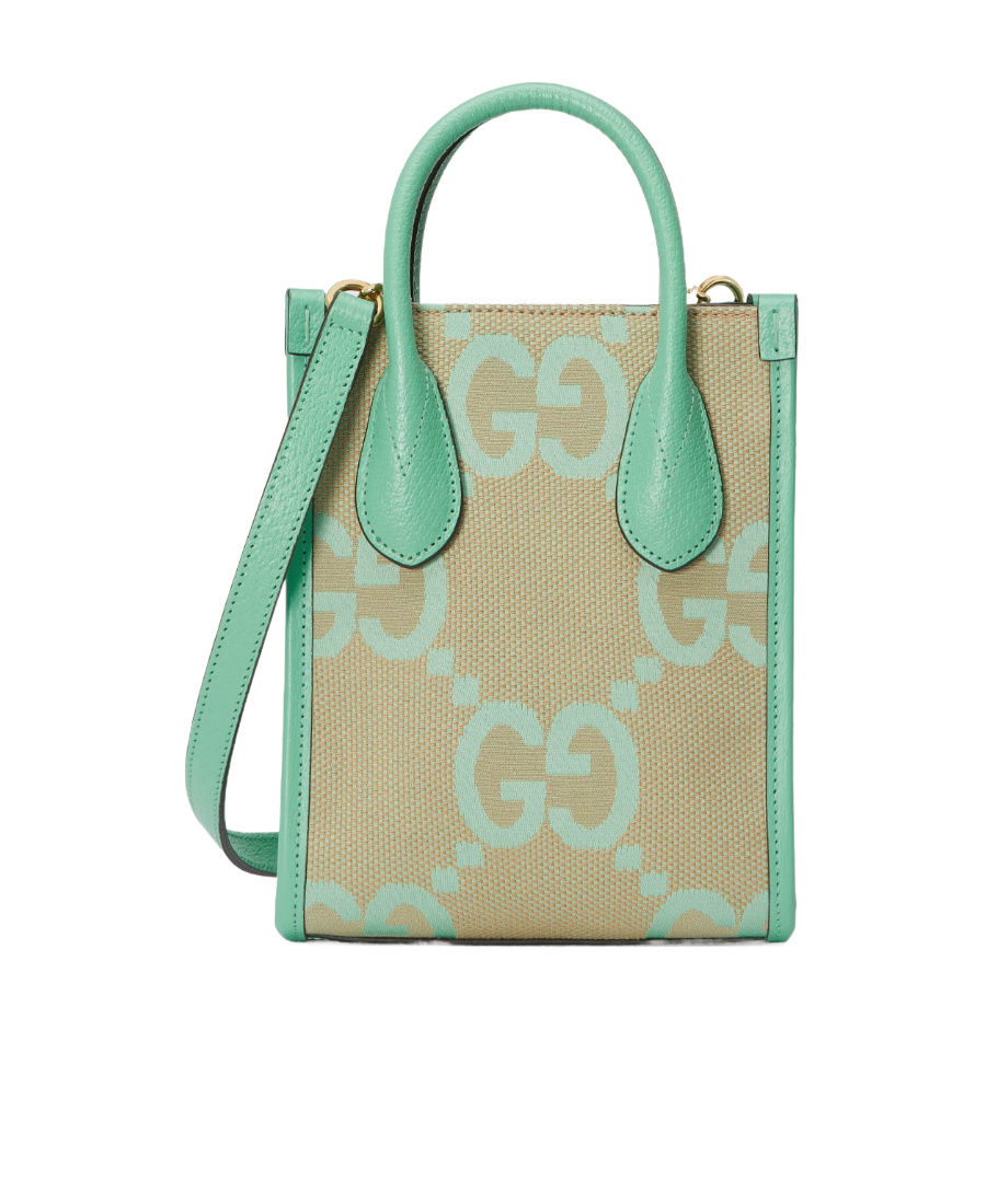 Gucci Mini Jumbo Gg Tote Bag In Green