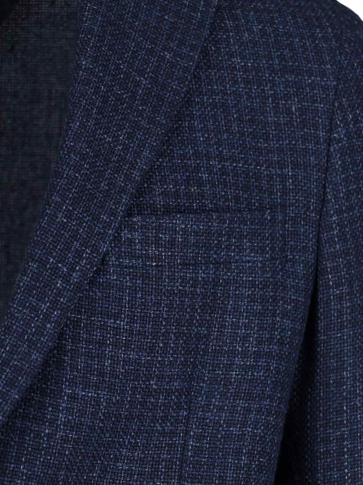 Shop Zegna Single-breasted Blazer In Blue