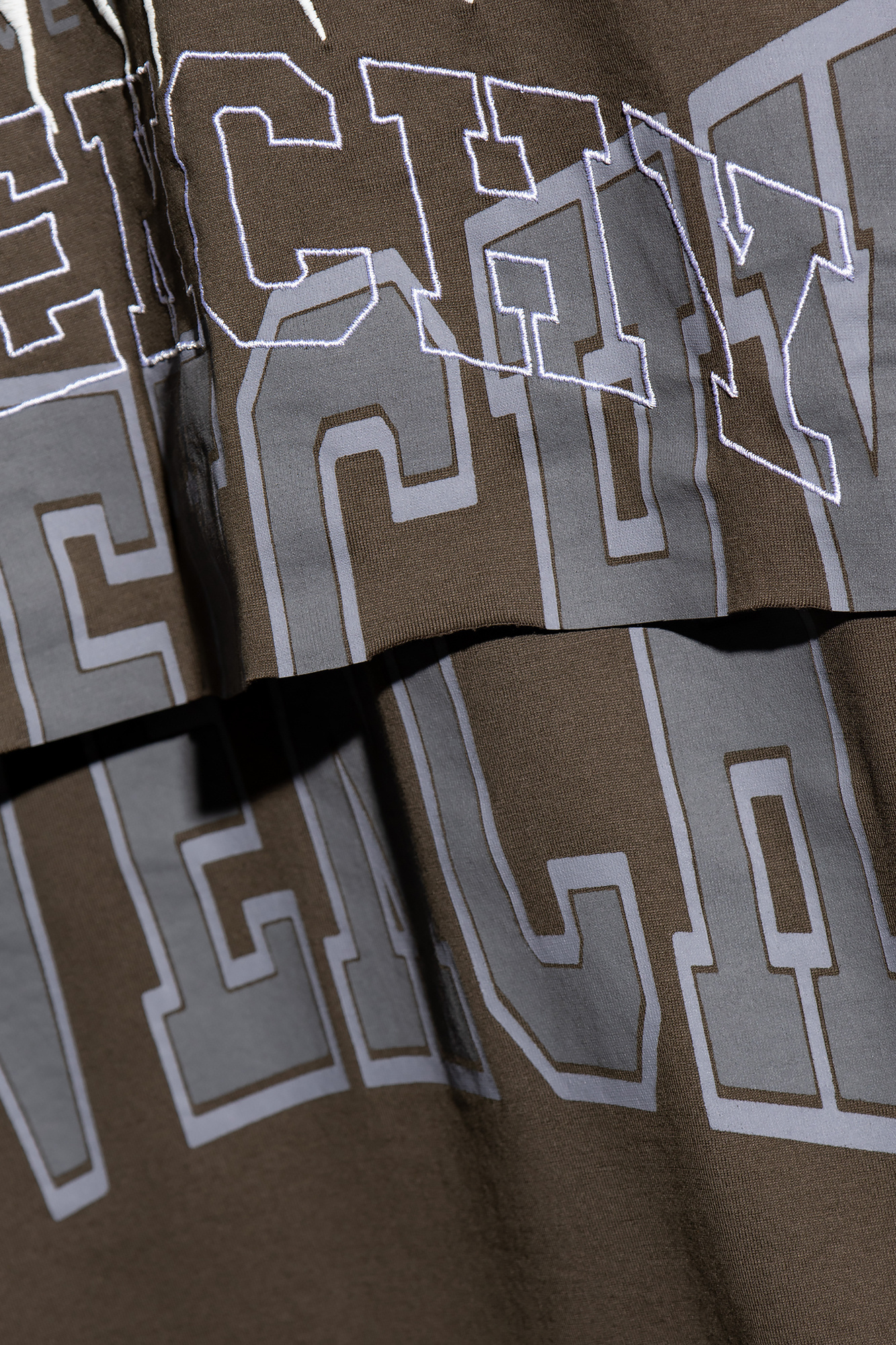 Givenchy Double-sided Logo T-shirt In Brown