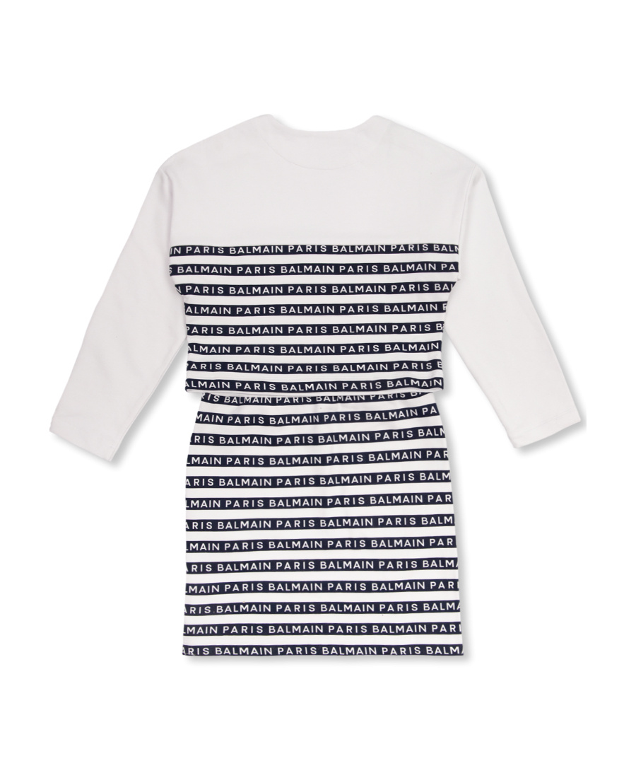 Balmain Logo-print Cotton Set In White
