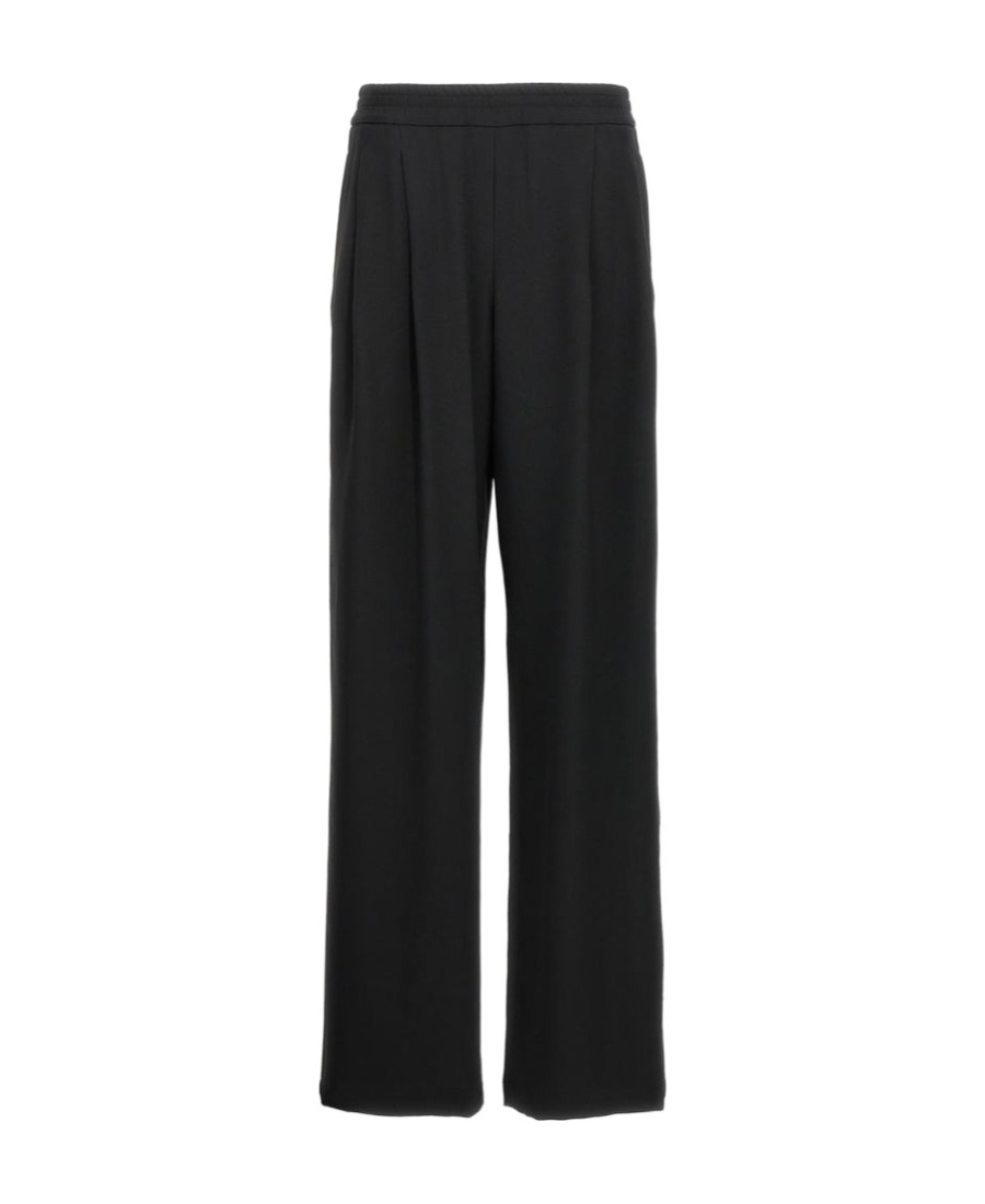 Ermanno Scervino Trousers Wide Leg Elastic Waistband In Black