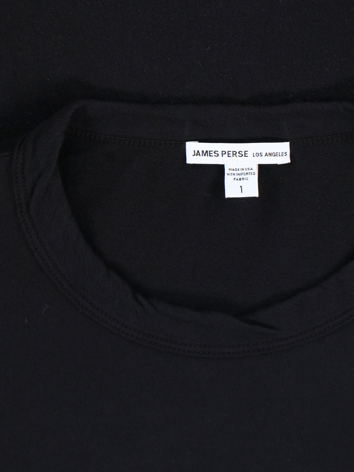 James Perse Crew Neck Short-sleeved T-shirt In Black