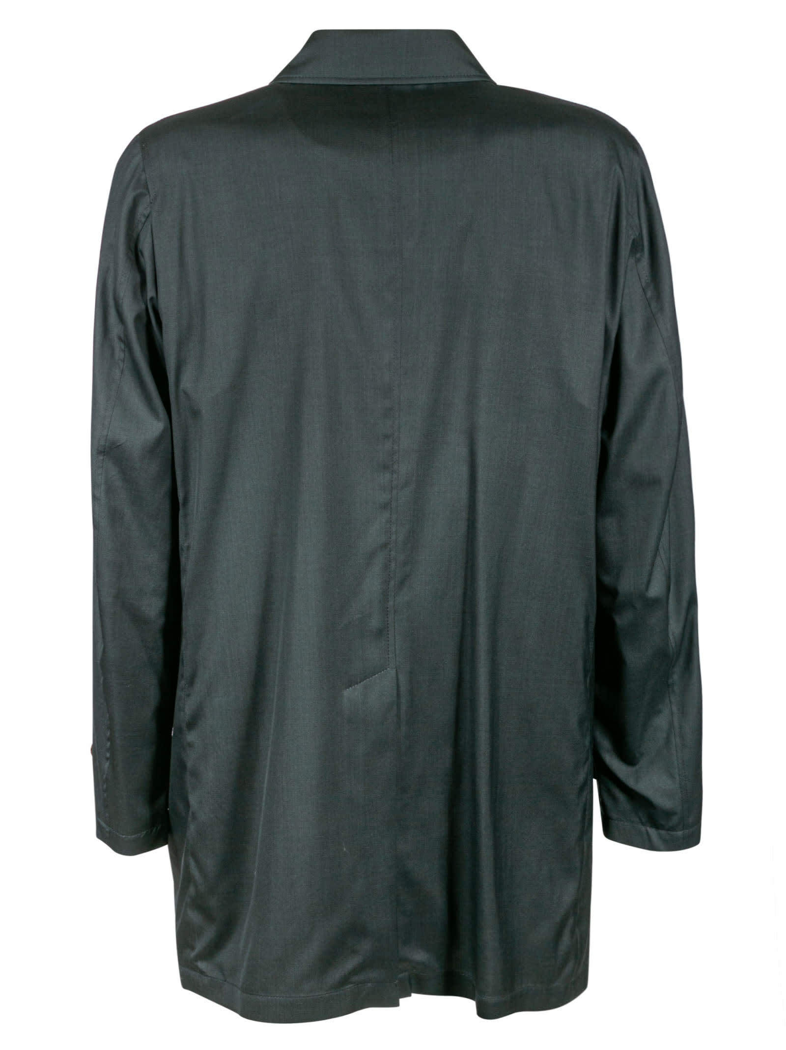 Moorer Vittor-go Wool-silk Overcoat In Black