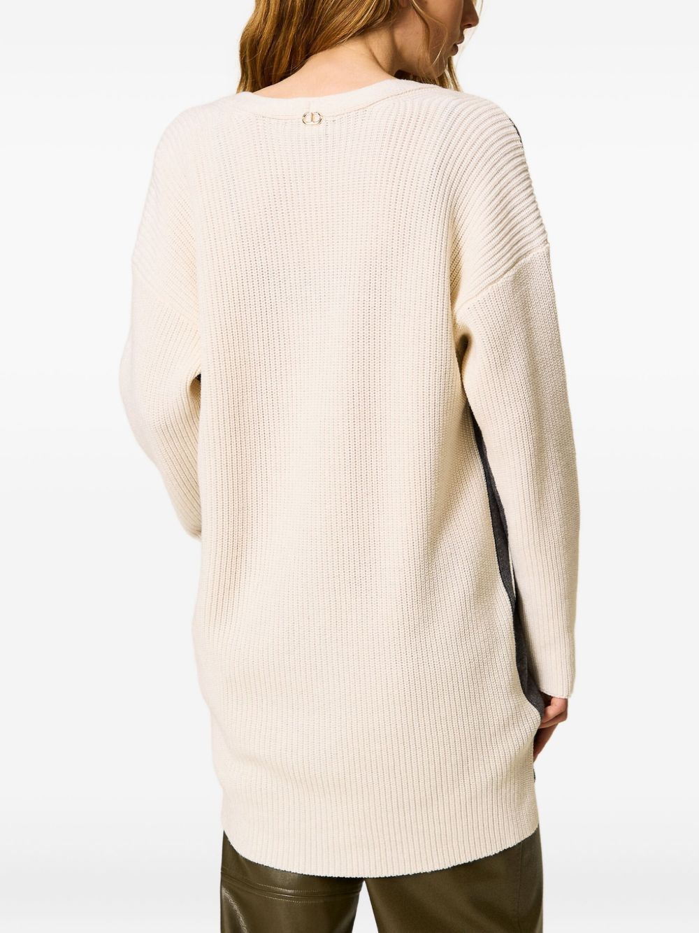 Twinset Colour-block Cardigan In Multi