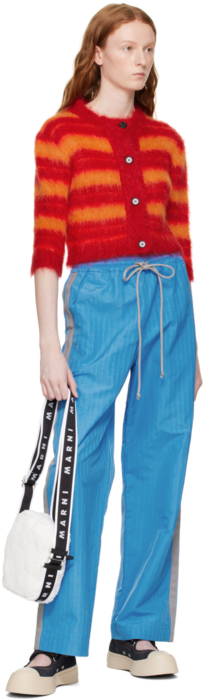 Marni Braided And Spliced Shoulder Bag In White