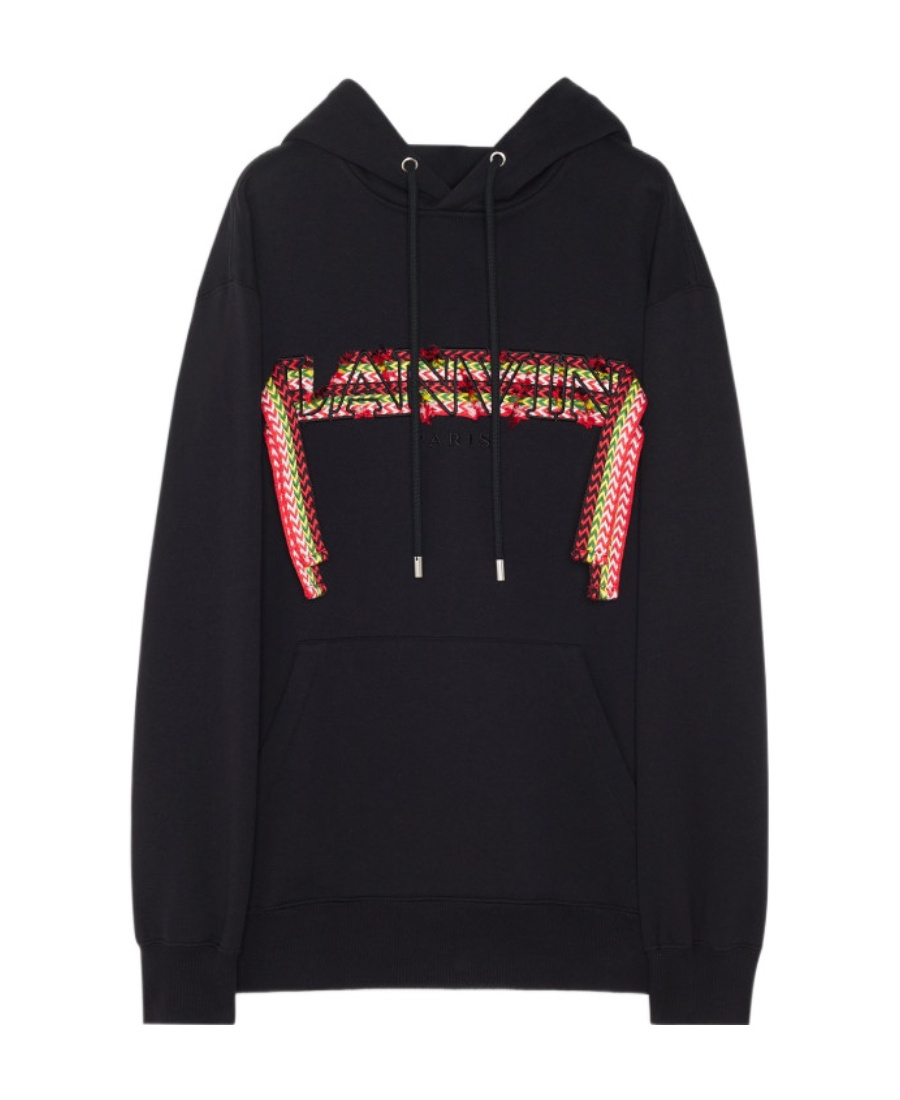 Lanvin Curblace Oversized Hoodie In Black