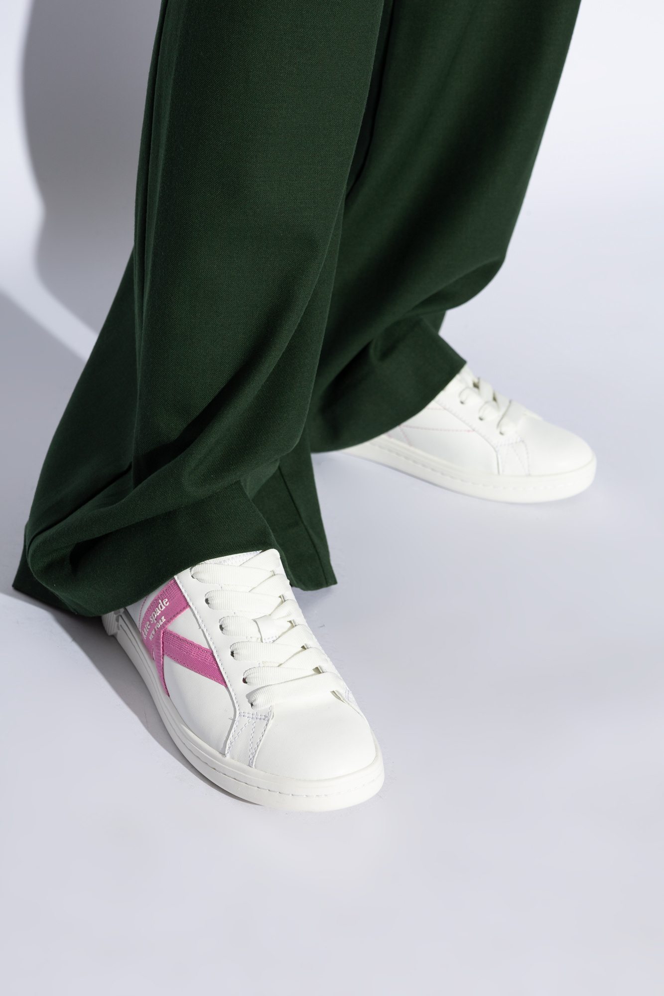 Kate Spade K As In Kate Court Sneaker In White