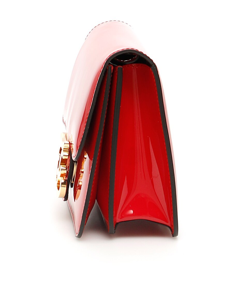 Fendi Karligraphy Shoulder Bag In Red