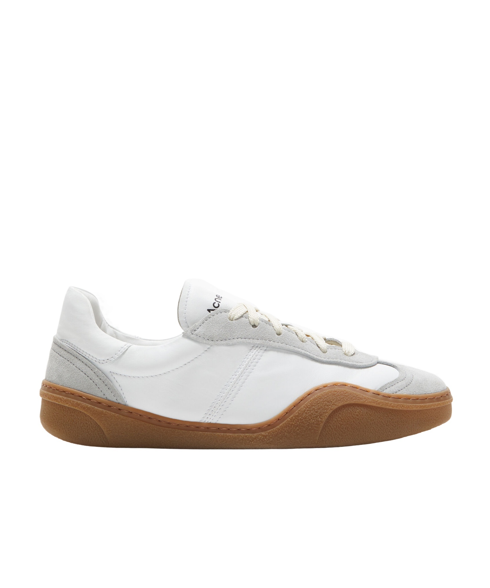 Acne Studios Nappa And Suede Leather Sneakers In In White