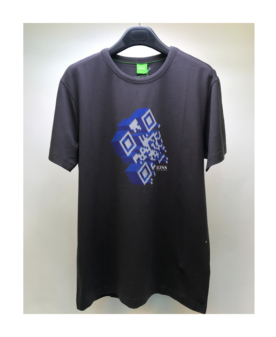Hugo Boss Round-necked T-shirt In Black