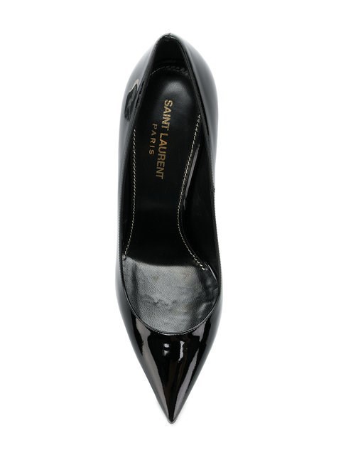 Saint Laurent Ysl Opyum Patent Leather Pumps In Black