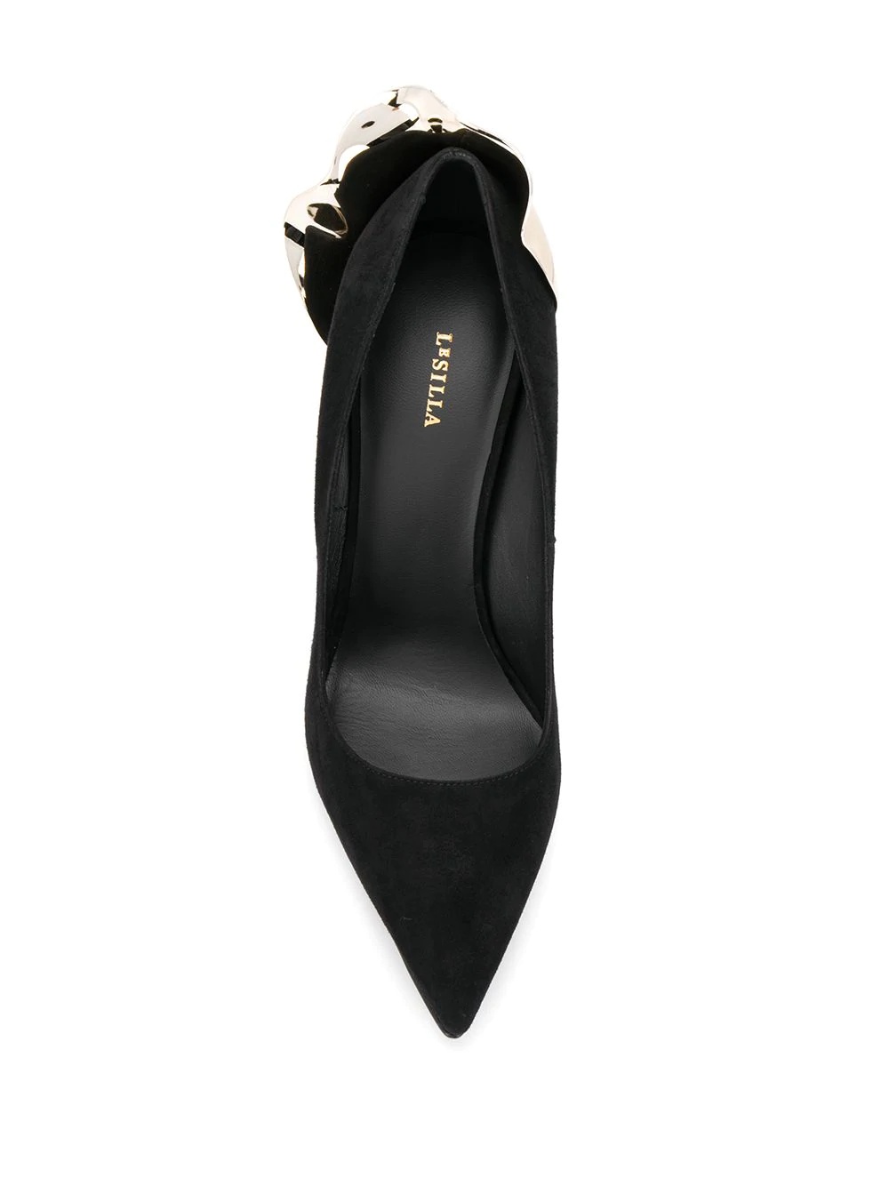 Le Silla Pointed Toe Stiletto Heels In Black
