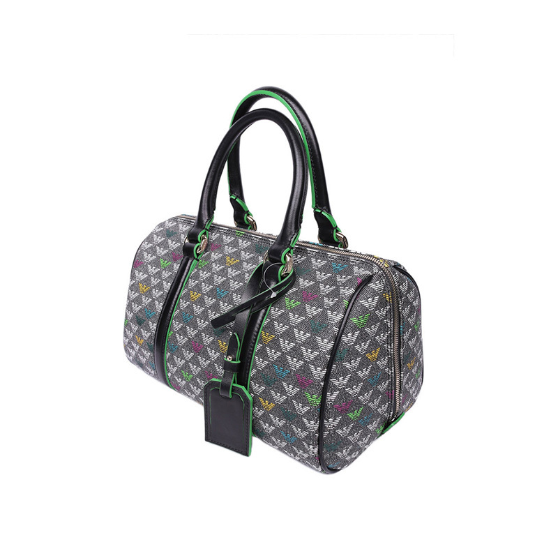 Emporio Armani Logo Handbag In Gray