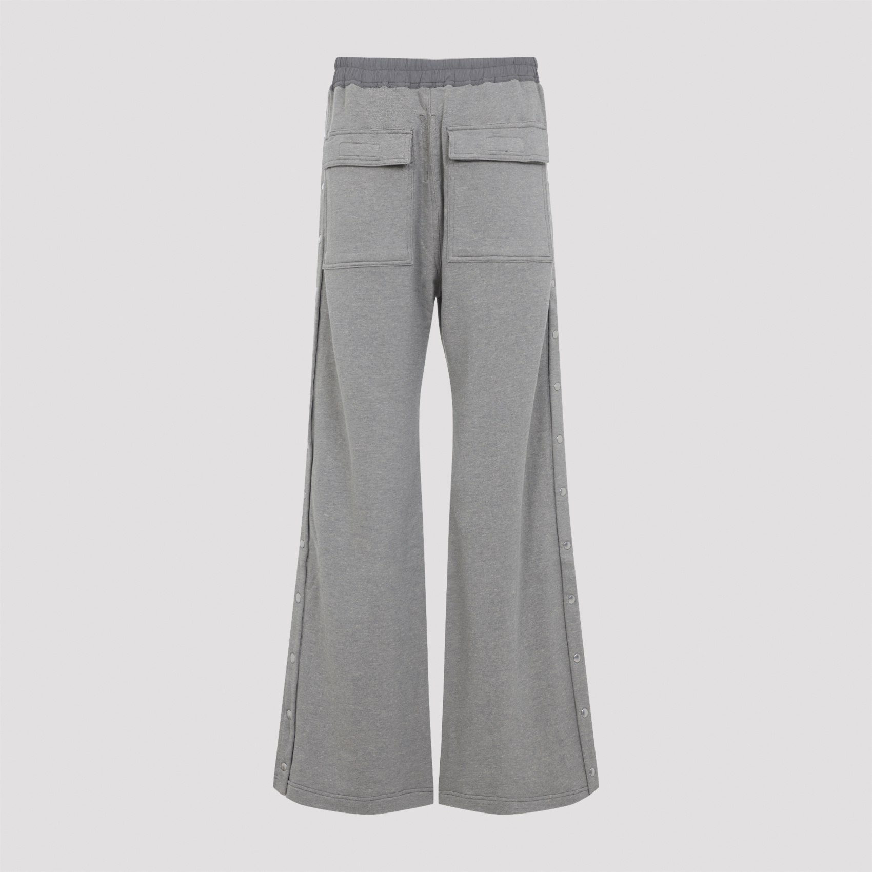 Rick Owens Drkshdw Wide-leg Trousers Elastic Waistband In Gray
