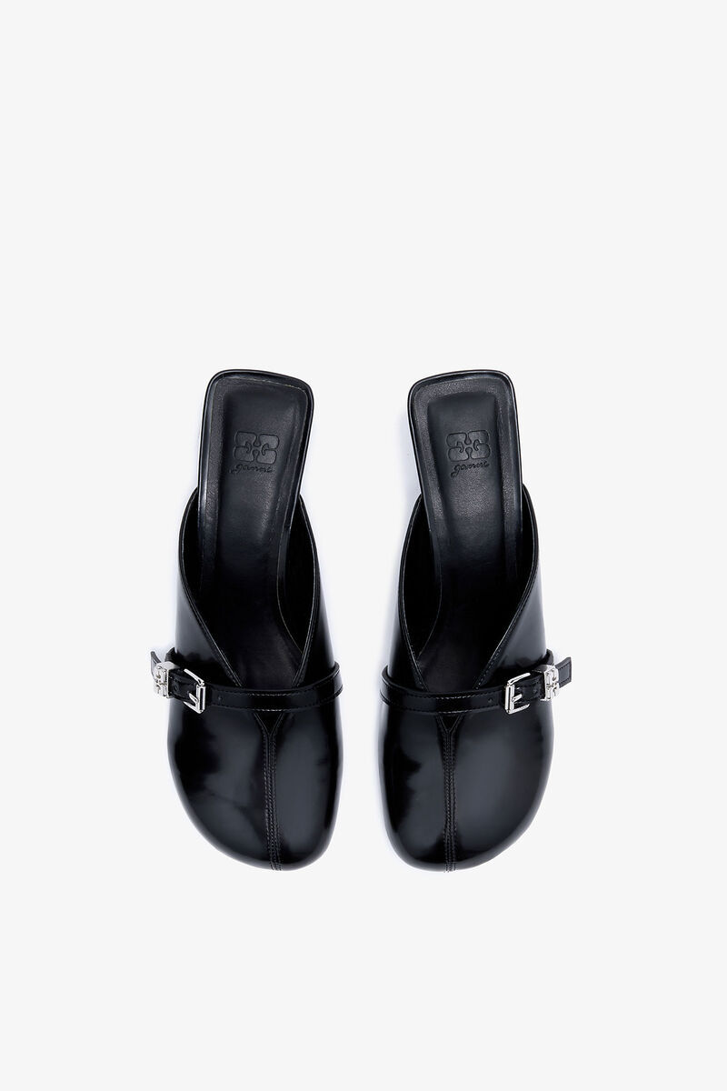 Ganni Sue Heeled Sandals In Black