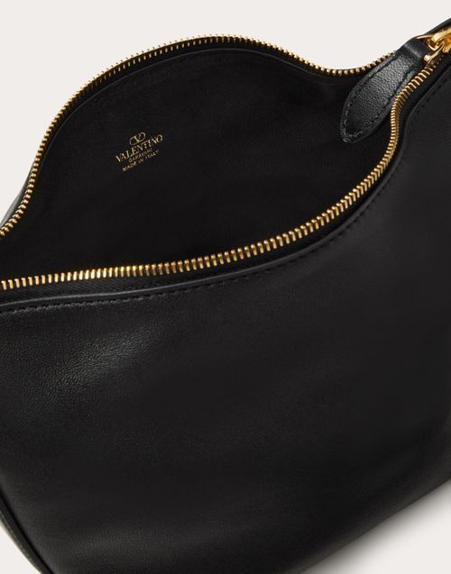 Valentino Vlogo The Bold Edition Leather Mini Bag In Black