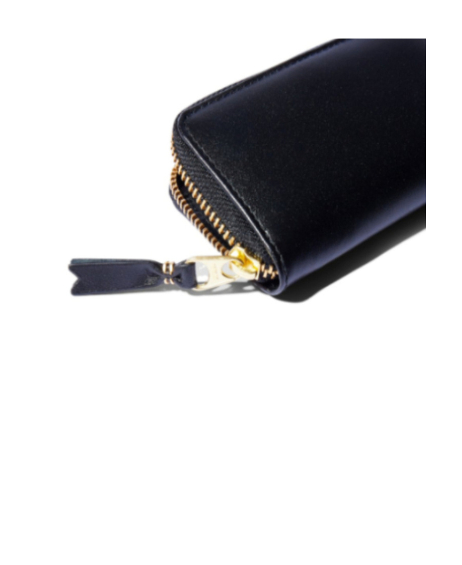 Comme Des Garçons Black Logo Wallet In Black