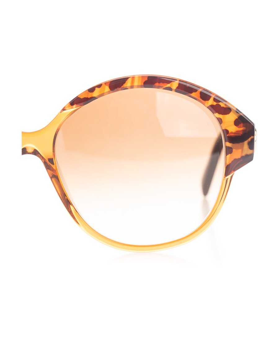 Celine Oversized Round Frame Sunglasses In Brown