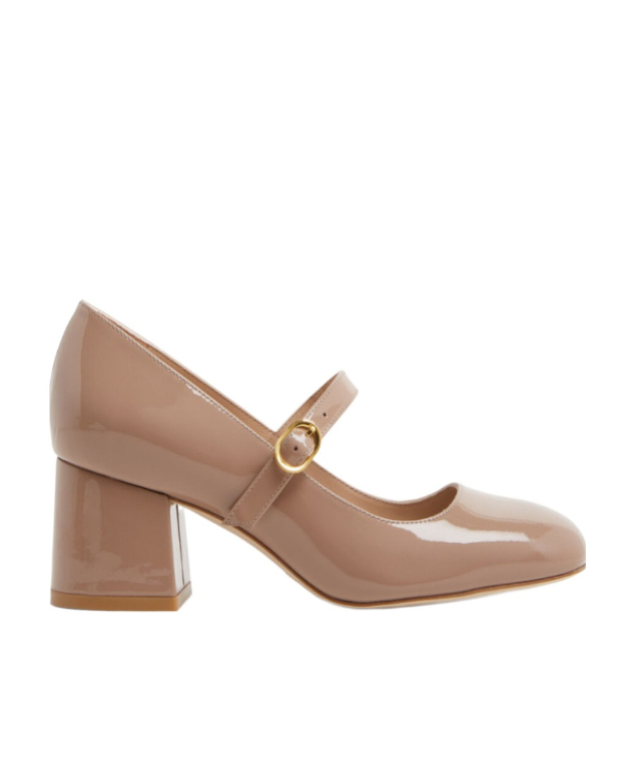 Stuart Weitzman Patent Leather Stuart Mj Pumps 60 In Nude