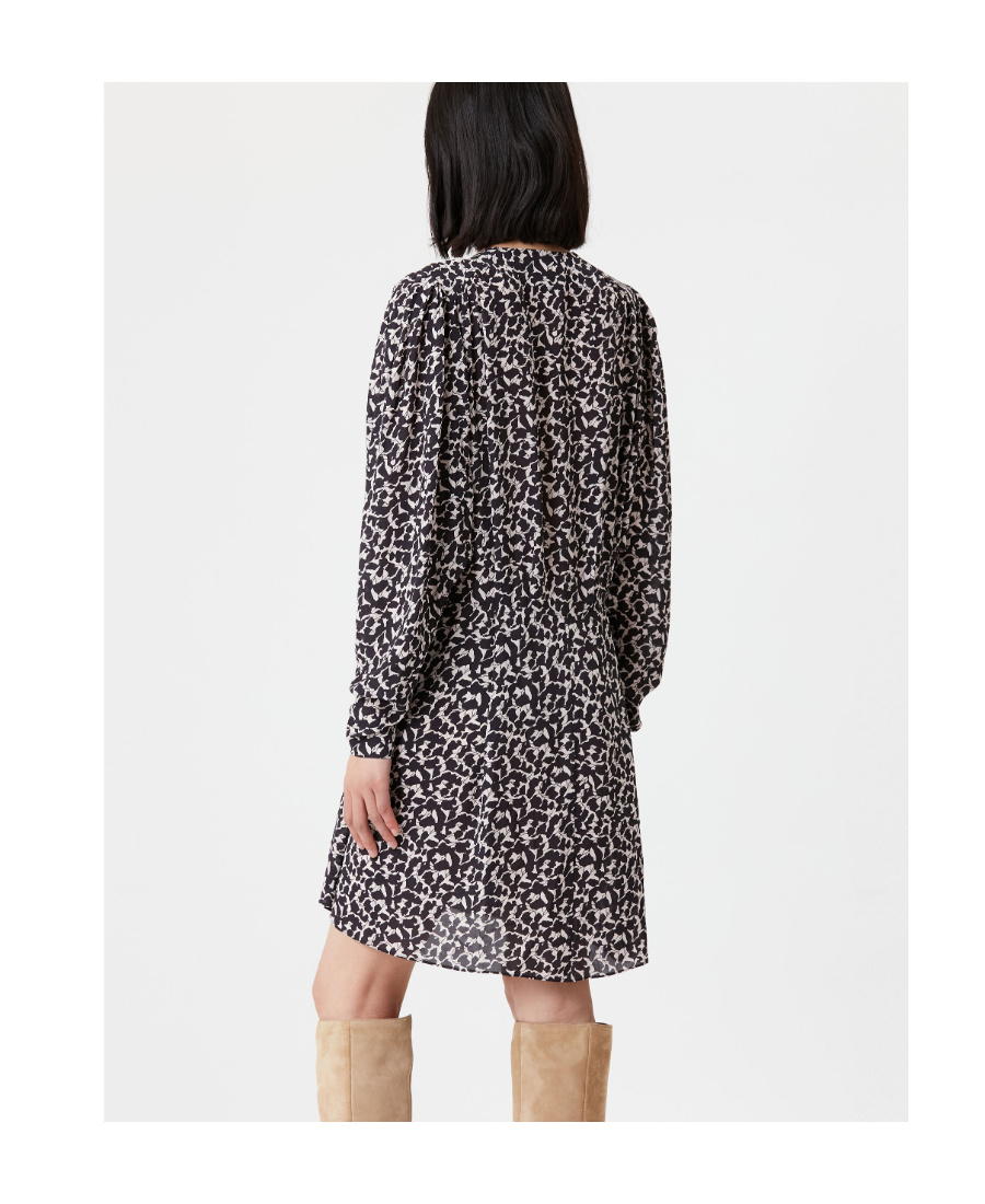 Isabel Marant Étoile Arone Patterned Dress In Black