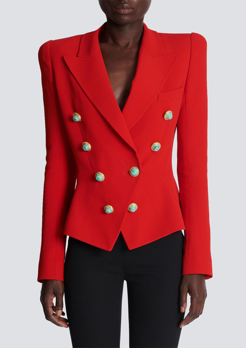 BALMAIN SLIM-FIT CREPE JACKET