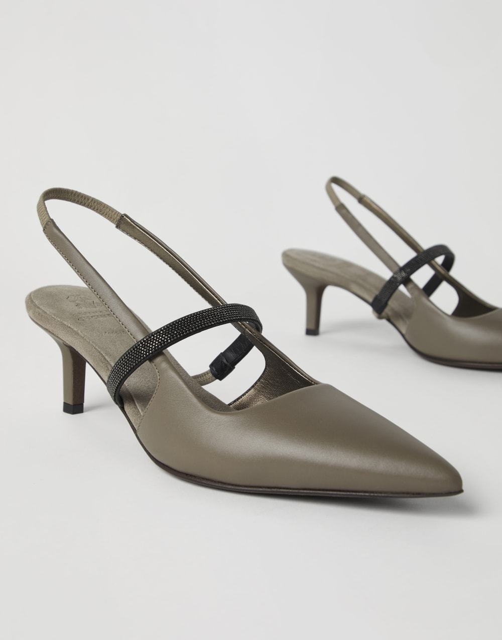 Shop Brunello Cucinelli Pointed High Heel Sandals
