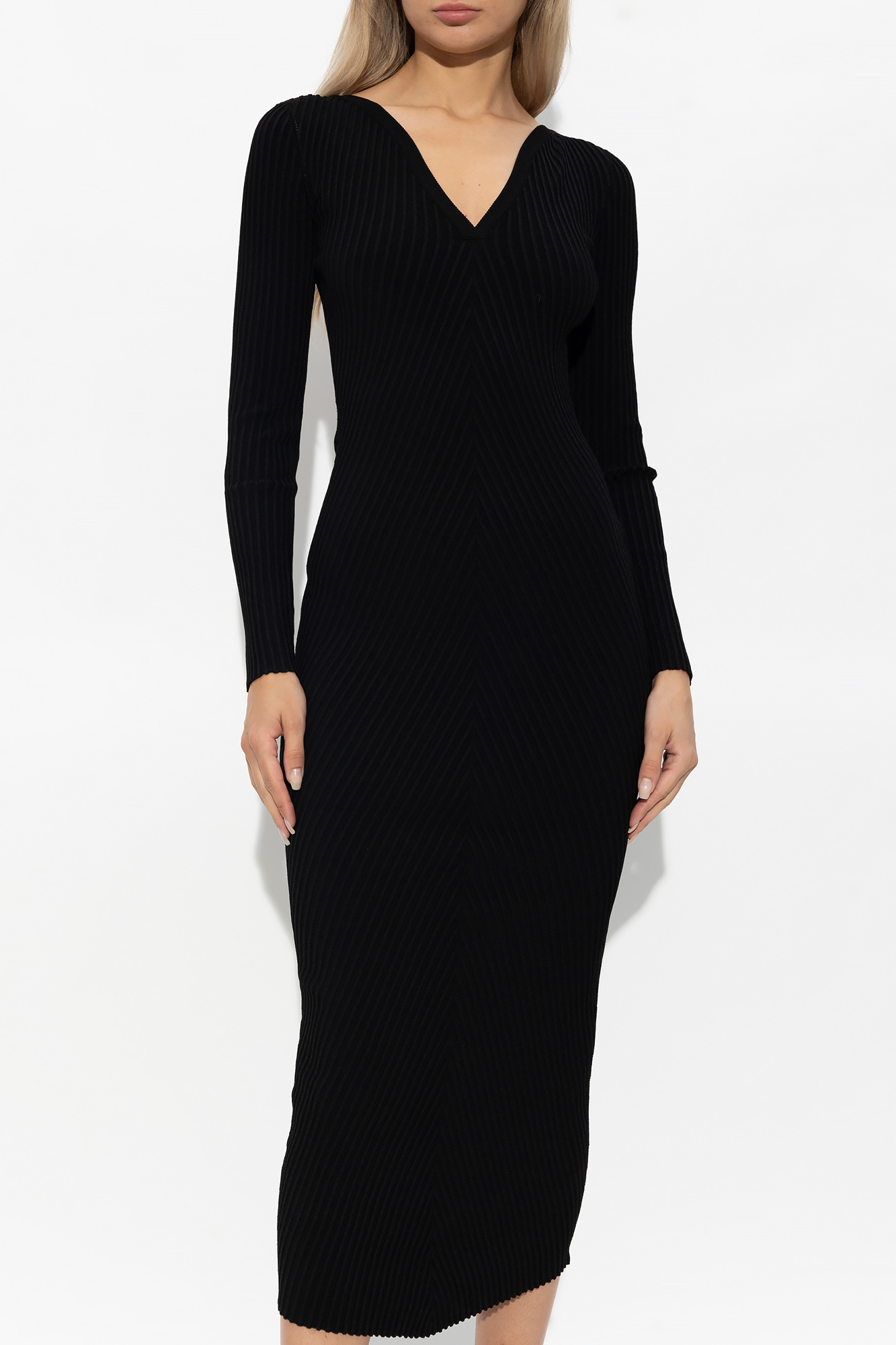 Alaïa Rib Dress In Black