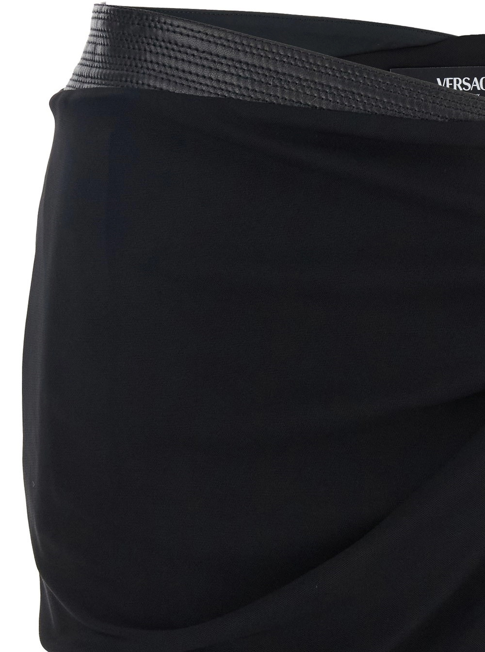 Versace Skirt Responsible Stretch Crepe Jersey In Black